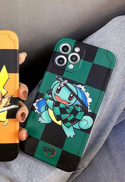 Squirtle X Demon Slayer Phone Case