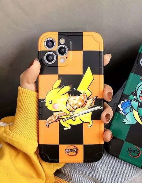 Pikachu X Demon Slayer Phone Case