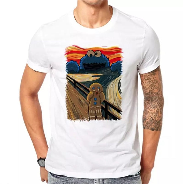 Cookie Monster The Scream T-shirt